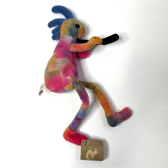 Kokopelli Toys Vintage Kokopelli Bean Doll Tie Dye Stuffed Animal